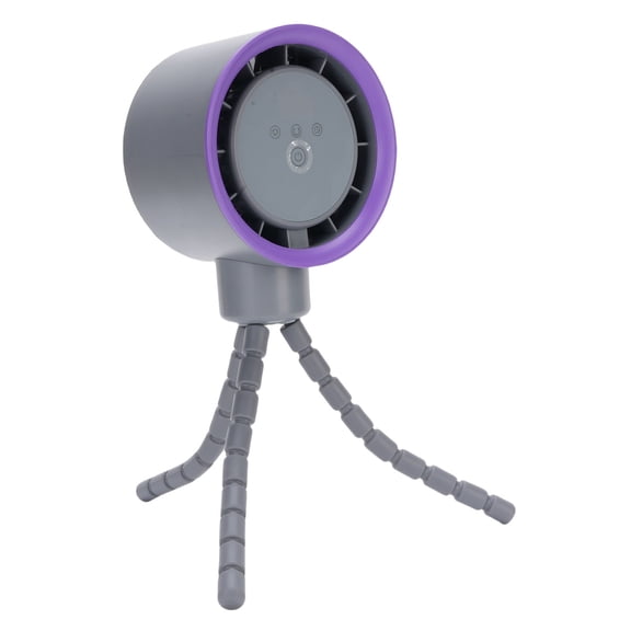 Rupoun Battery Operated Stroller Fan Digital Display 360 Oscillation Flexible Tripod Clip On Mini Octopus Fan 4000mAh Portable Cooling for Infant Car Seat Travel Bed Grey 13.11in / 33.3cm