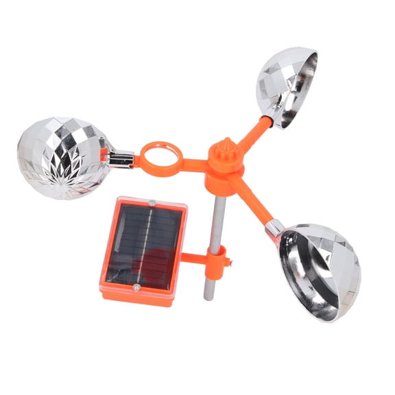 Rupoun Birds Reflect Deterrent 2 in 1 Visual and Sound Scarer 360 Degree Rotating Reflective Control Device for Farm Garden Protection 12.2 inches / 31 cm and 800mAh Battery Support