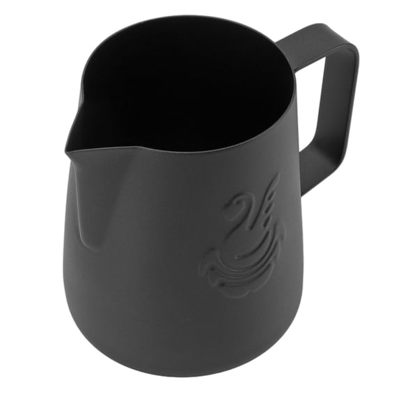 Rupoun Black 14.2oz/420ml Stainless Steel Milk Frothing Pitcher Espresso Steaming Cup