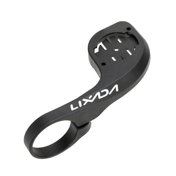 Rupoun Black Bicycle Computer Handlebar Mount Extended Bracket Compatible with Garmin Edge 200 500 800 for Road and Mountain Bikes