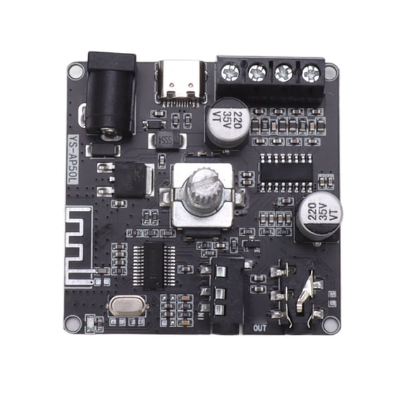 Rupoun Bluetooth 5.1 Amplifier Board High Power Dual Channel Stereo Digital Module 2x50W DC12-24V APP Control
