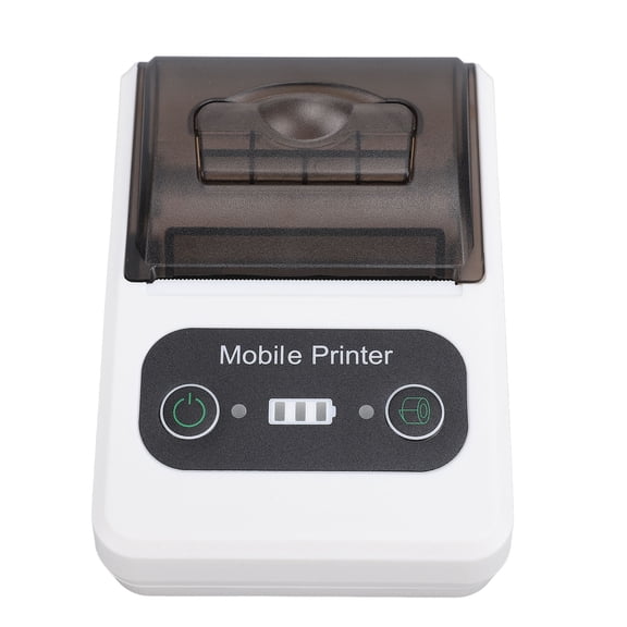 Rupoun Bluetooth Thermal Receipt Printer 58mm Wireless Portable Mini POS Ticket Invoice Printer for Small Business Retail Store Compatible with iOS Android Black White