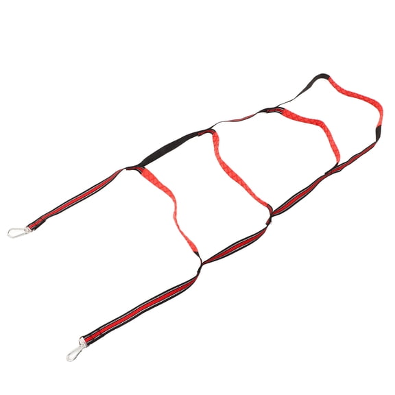 Rupoun Boarding Rope Ladder Strong UV Resistant Durable Universal for Kayak Motorboat Canoeing 4 Steps Portable Marine Boat Accessories Red 11.8 inches / 30 cm Interval