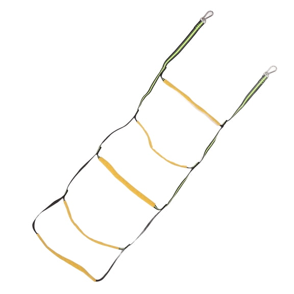 Rupoun Boat Rope Ladder Portable 5 Step Folding Marine Rope Ladder for Inflatable Boats Home Beauty Salons Swimming Pools Swim Rope Ladders Accessories 18 inches / 45.7 cm Length