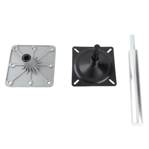Rupoun Boat Seat Pedestal Base Mount Kit with 7 in / 17.8 cm Aluminum Alloy Marine Base Plate and 3/4 in / 1.9 cm Pin Post Socket, Heavy Duty 13 in / 33 cm Height Post for Most Boat Yacht