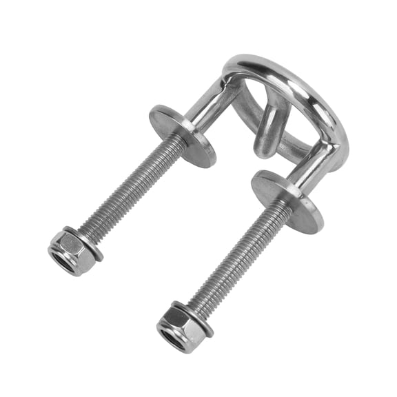 Rupoun Boat Tow Eye Hook, Premium Stainless Steel Marine Transom Mount for Water Skiing and Boating, Durable M10 Thread Hardware Replacement Accessory (4.72 inches / 12 cm)