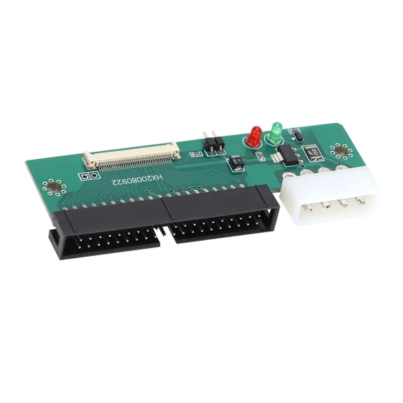 Rupoun CE ZIF to IDE Adapter 1.8 Inch CE ZIF Micro Drive to 3.5 Inch (8.89 cm) IDE 40 Pin Adapter Card with 2 Flat Cables for Desktop Memory Upgrade