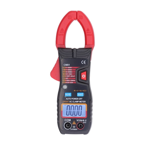 Rupoun CM81 Digital Clamp Meter Multifunctional AC DC Ammeter Smart Auto Ranging Multimeter 1V-600V