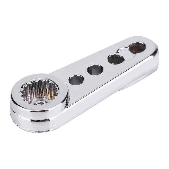 Rupoun CNC Machining 17T Steering Servo Arm Upgrade Parts for 1/5 RC Car, Silver. High Quality RC Accessory Replacement Part for Remote Control Vehicles, 5 inches / 12.7 cm