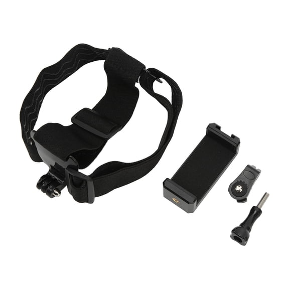 Rupoun Camera Head Strap Multipurpose Adjustable Cellphone Selfie Mount for Smart Phones and Action Cameras (4.33 inches / 11 cm) - Compatible with iPhone and Hero Series
