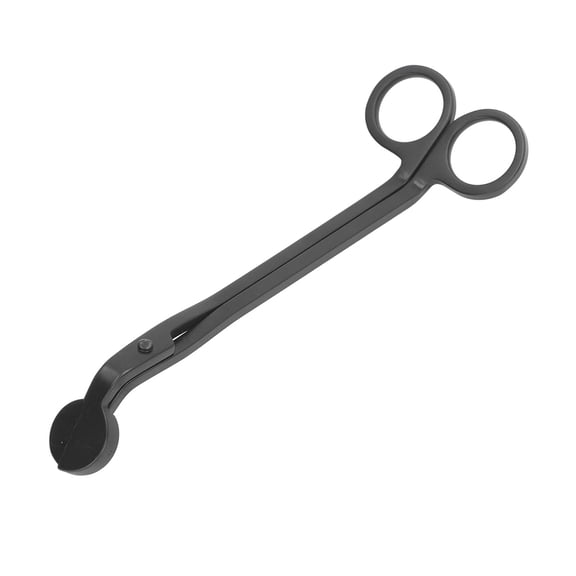 Rupoun Candle Wick Trimmer Rounded Head Black Stainless Steel Wick Clipper Cutter Scissors for Even Burning Reduce Soot