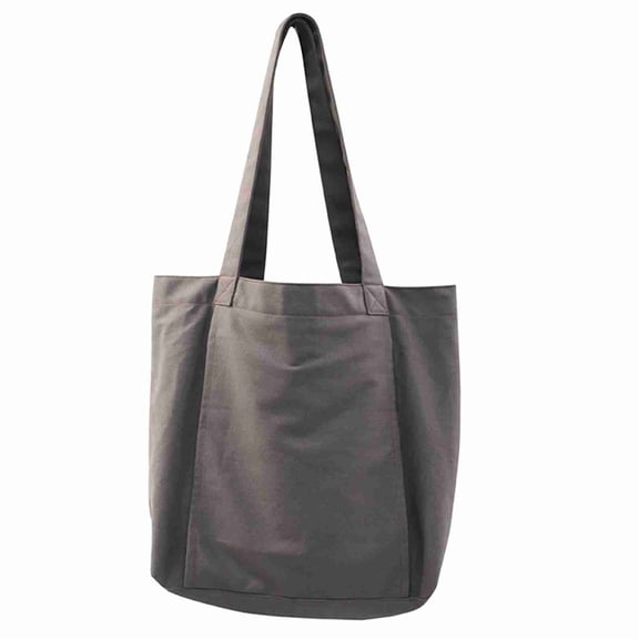 Rupoun Canvas Yoga Mat Storage Bag Carrier Pilates Mat Shoulder Tote Gym Duffle for Office Home Workout Fitness Training Accessories Grey (8.66 in / 22 cm)