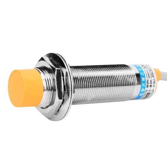 Rupoun Capacitive Proximity Sensor Switch LJC18A3 B Z/BX DC12-24V 10mm Detection NPN Normally Open 1.8m Line (0.7 inches / 18 mm Diameter) Industrial Metal Detecting Electrical Switch