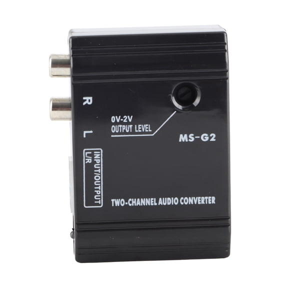 Rupoun Car Audio Converter 2 Channel High to Low Frequency Amplifier Output Interfere Resistant