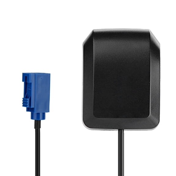 Rupoun Car GPS Antenna Aerial Adapter Fraka Plug 9.6 ft / 2.94 m RG174 Cable 1575.42MHz High Gain Active Receiver 50 Ohms For Vehicle Tracking Systems Navigation Universal Fit Black