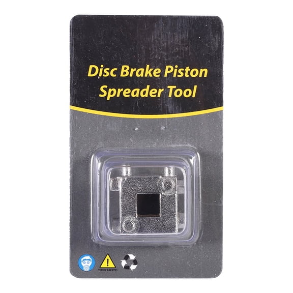 Rupoun Car Rear Disc Brake Piston Retractor Tool, Wind Back Cube Calliper Adaptor, Silver High Carbon Steel Pad Spreader For Vehicles With 4 Wheel Disc Brakes (1.18 inches / 3 cm)