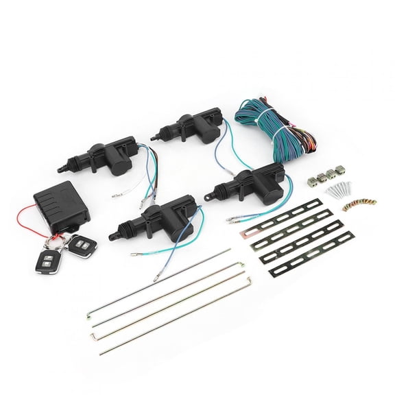 Rupoun Car Universal Door Remote Keyless Entry Central Lock Kit System with Light Anti Theft Device, 12V Power, 100M Distance, 40 Pieces (27x18x6 inches / 68.6x45.7x15.2 cm)[cite: 1]