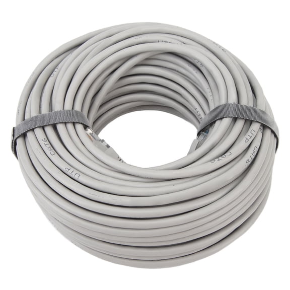 Rupoun Cat6A Ethernet Cable 1000M 98.4ft / 30m High Speed Internet Network Wire 24K Gold Plated Connectors PC PVC CMR Flame Retardant Computer LAN Patch Cord for Router Gaming