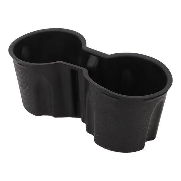 Rupoun Center Console Dual Cup Holder Insert Black Central Tea Cup Holder Drink Bottle Replacement for Tesla Model 3 and Model Y 2021 to 2024 Interior