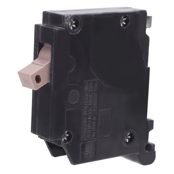 Rupoun Circuit Breaker 3/4 Inch Plug In Molded Case 1 Pole 30A 120/240VAC with Thermal Magnetic Guard Compatible with Cutler Hammer Load Center