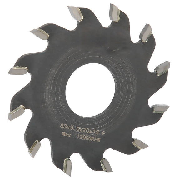 Rupoun Circular Saw Blades 2.5 inches / 63.5 mm High Strength Alloy Woodworking Trimming Tool 12 Teeth Wearable Incisive Blade for Table Saws and Routers