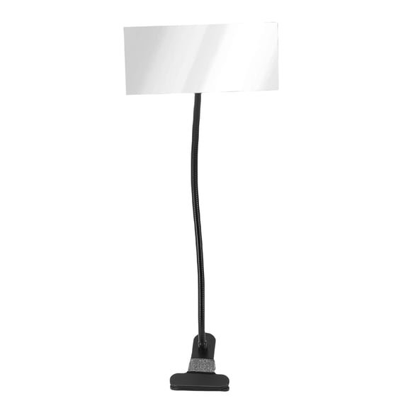 Rupoun Clamp On Security Mirror Flexible Convex Cubicle Mirror for Personal Safety Anywhere Rectangle Desk Rear View Monitor, Enhanced Visibility, 7.87 inches / 20 cm Dimensions