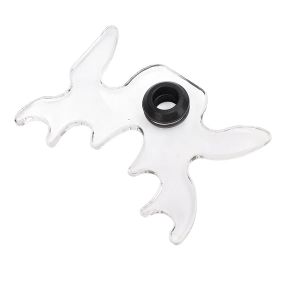 Rupoun Clear Acrylic Billiard Bridge Head Portable Pool Cue Rest Accessory for Billiards Table Games Transparent Moosehead Bridge Slide-On Attachment