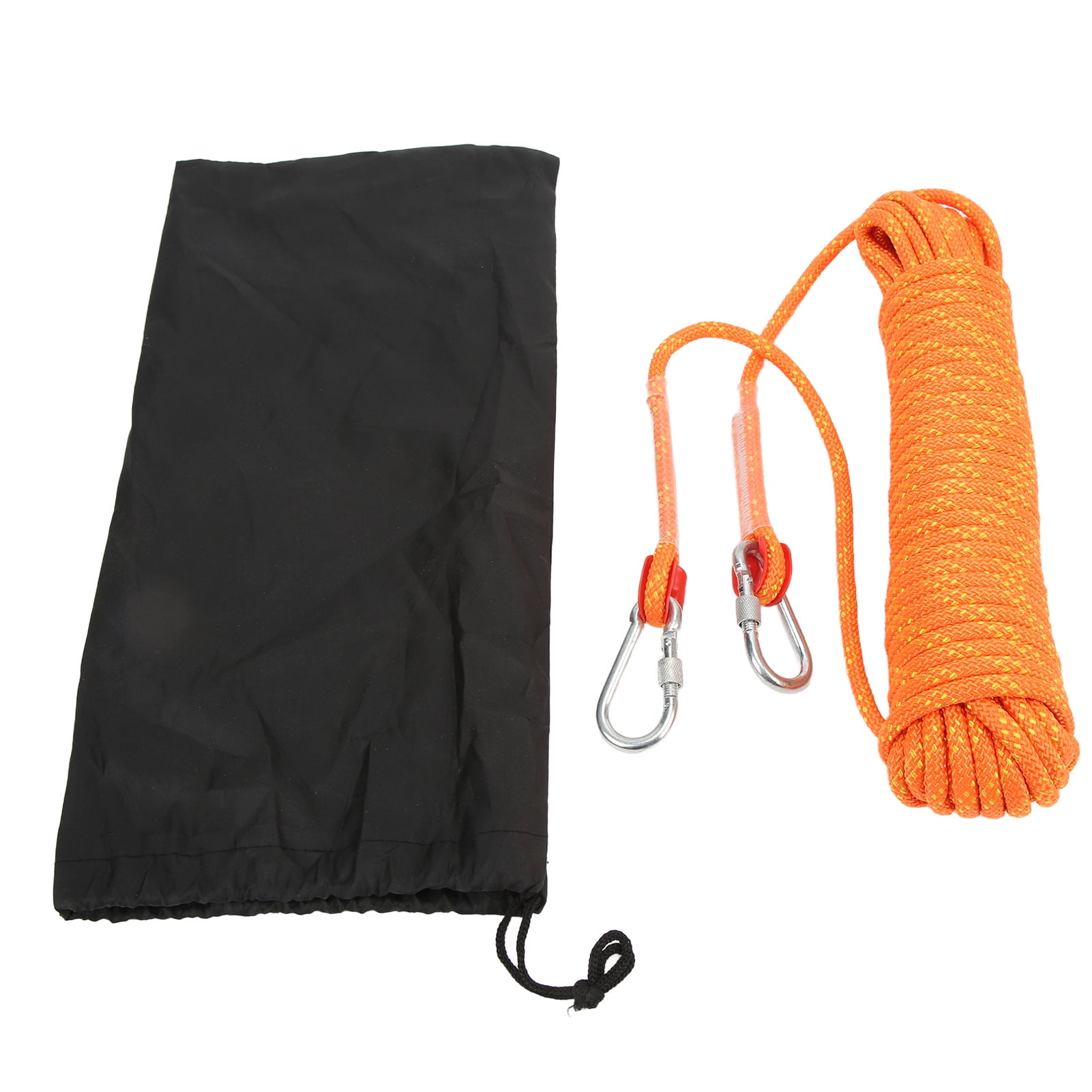 Rupoun Climbing Rope 8mm Static Sports Rope Outdoor Adventure Wire 20m / 65.6ft for Mountaineering Rock Tree Orange