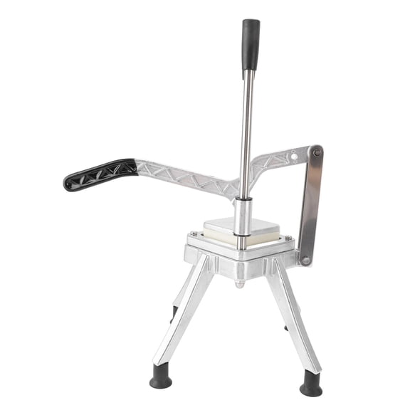 Rupoun Commercial Vegetable Chopper 3Blade Aluminum French Fry Cutter, Manual Standing Dicer for Restaurants & Home Kitchens