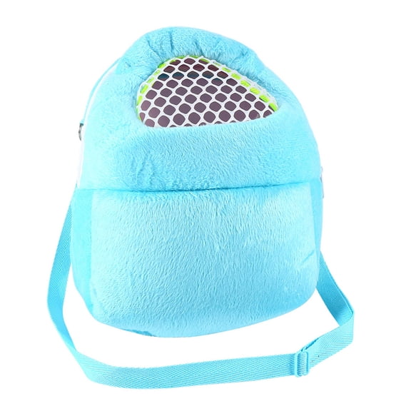 Rupoun Compact Pet Carrier Backpack – Washable Plush, Mesh Vent, Adjustable Strap, Secure Zip, Ideal for Hamster, Rat, Mouse, Squirrel, Hedgehog, Rabbit, Cat, Ferret