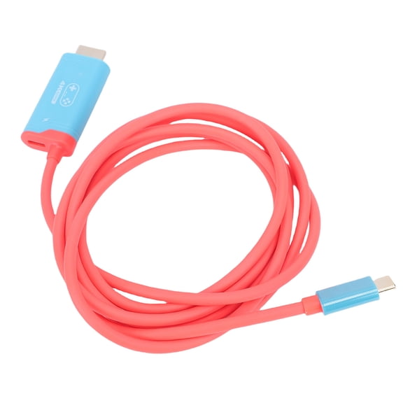 Rupoun Console Projection Cable for Switch 2, 6.56 ft / 2 m, 100W 4K 60Hz USB C to HD Multimedia Interface