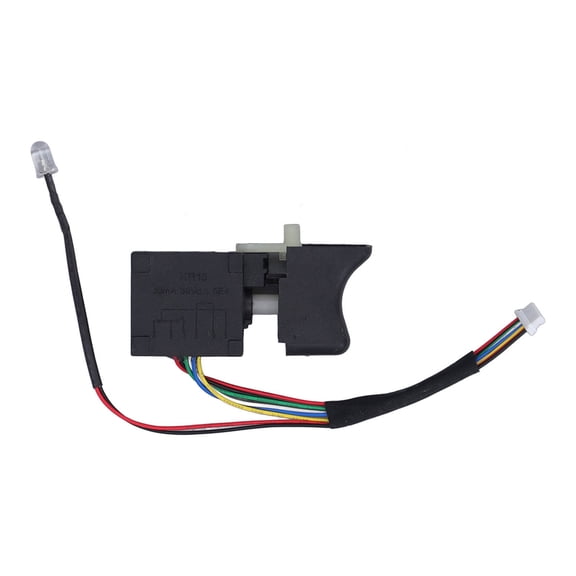 Rupoun Cordless Electric Hand Drill Trigger Switch 8 Pin Brushless Reversible Wrench Drive Switch 36V Power Tool Replacement Part with Light, Durable PC Material