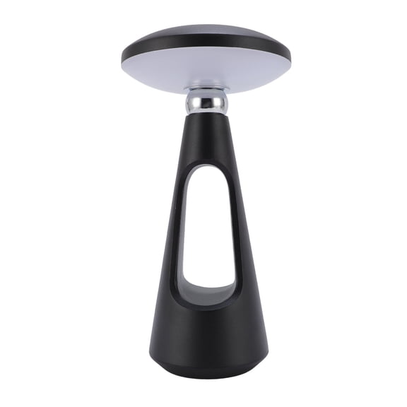 Rupoun Cordless LED Table Lamp Rechargeable UFO Shape Magnetic Bedside Lamp, 3 Color Temperatures, Stepless Dimmable Touch Control Nightstand Light, Aluminum Alloy (10.24 in / 26 cm)