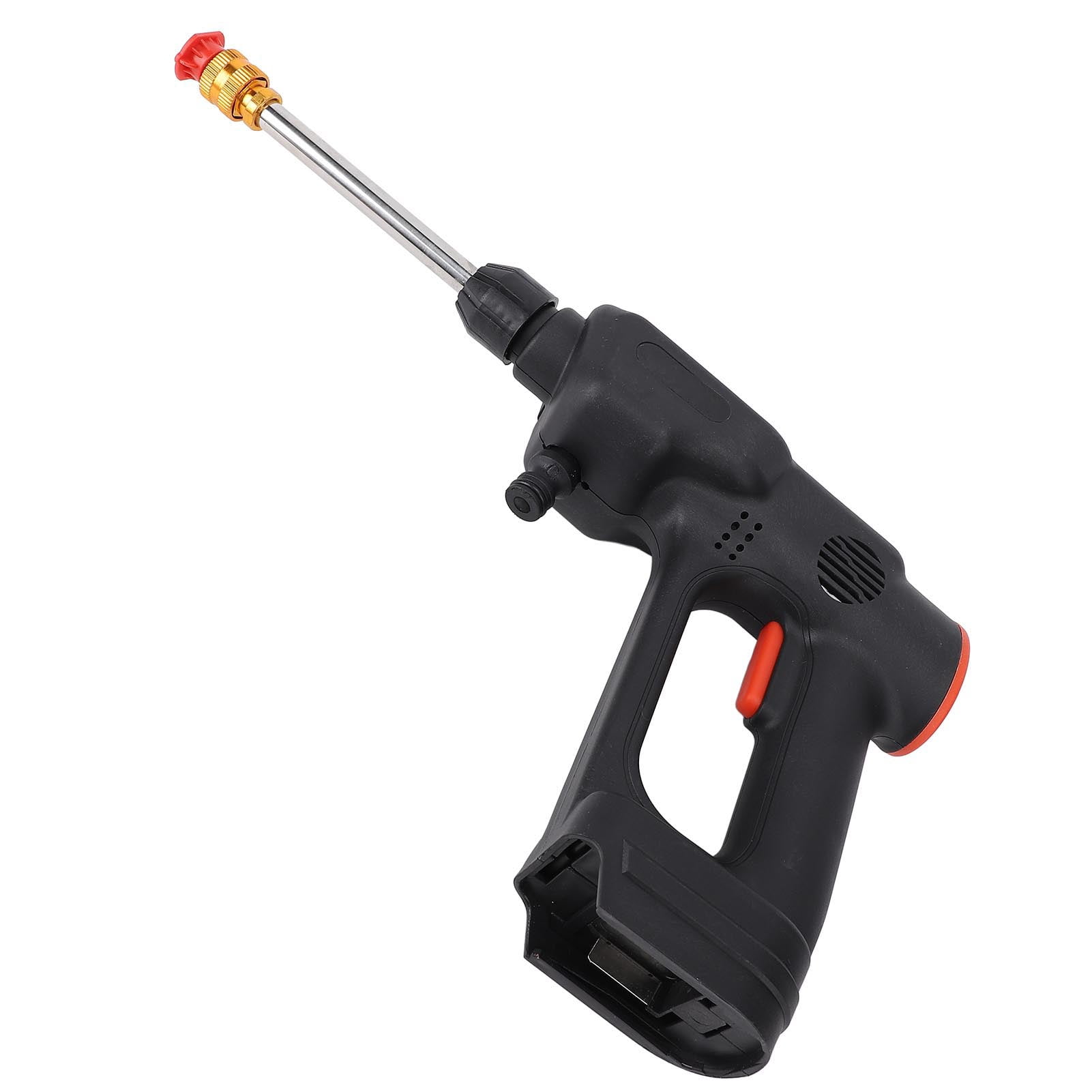 Rupoun Cordless Pressure Washer 900PSI 2.4GPM Battery Powered Portable Cleaner with 6-in-1 Nozzle 2x8888mAh Batteries EU Plug 220V 9.45 in / 24 cm for Car Washing [cite: 8]