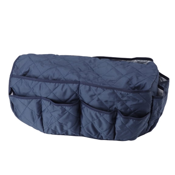 Rupoun Couch Armrest Storage Bag 14 Pockets Multifunction Sofa Organizer Holder for TV Remote Control Phone Book Navy Blue (21.3 inches / 54 cm)
