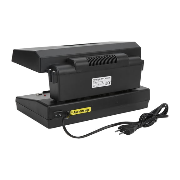 Rupoun Counterfeit Bill Detector Simple Convenient Practical Sturdy Durable Efficient Money Checker US Plug 110V Desktop UV Watermark Machine (11.02 inches / 28 cm)