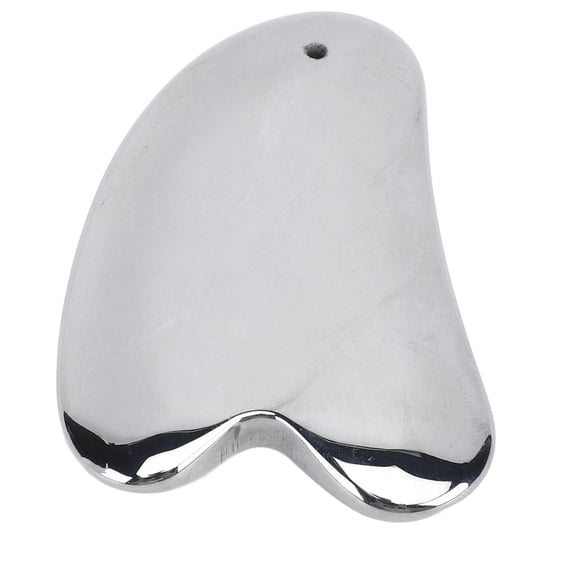 Rupoun Crook Shaped Terahertz Stone Gua Sha Facial Tool for SPA Acupuncture Trigger Point Massage Scraping Board 75 X 50 X 8mm / 2.95 X 1.97 X 0.31 Inches