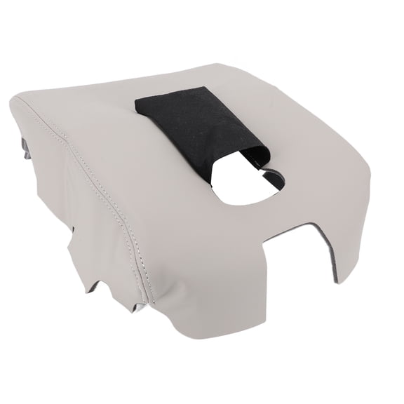 Rupoun Custom Fit Car Center Console Cover PU Leather Water Resistant Comfortable Scratchproof Armrest Protector Pad for Chevy Silverado 1500 2500 3500 2014-2018 Gray (11.02 inches / 28 cm)