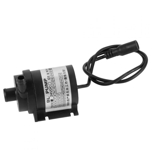 Rupoun DC 12V 18W Brushless Water Circulation Pump, Ultra Quiet Submersible Recirculating Pump for Aquarium, Fountain and Solar System, 0.53 inches Inlet / 13.5 mm High Temperature Resistance