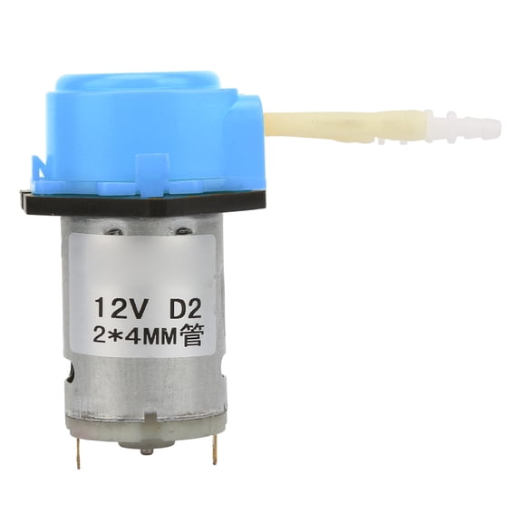 Rupoun DC 12V Blue Micro Peristaltic Pump Liquid Metering Pump with Silicone Tube for Aquarium Lab Analytical Dosing Flow Rate 39ml/min 2x4mm