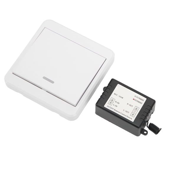 Rupoun DC 12V Wireless Remote Control Switch with 220V Relay for Home Controller and Access Light, 433MHZ Frequency, 7A Load, 5.91 inches / 15.00 cm
