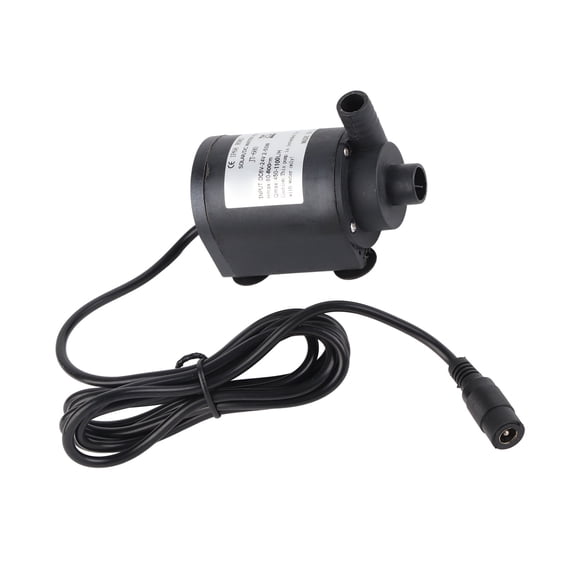 Rupoun DC 24V 1100L/H Hot Water Circulation Pump Solar Brushless Motor 7m Lift, High Efficiency IP68 Waterproof Water Pump for Computer Cooling System Fountains and Water Dispenser (13x8x7 inches)
