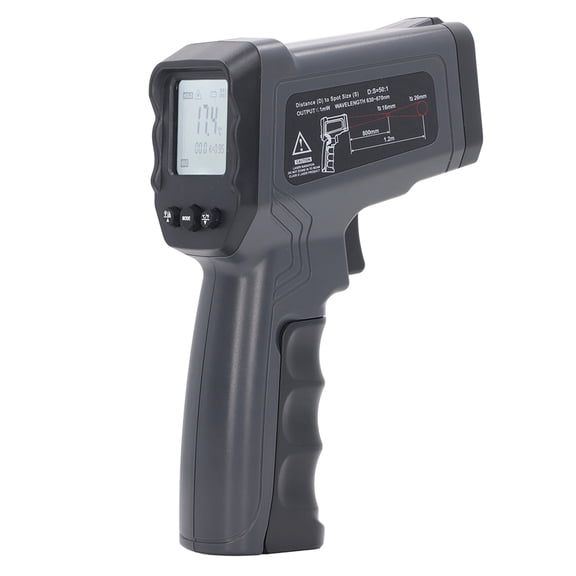 Rupoun DT8016E Industrial Infrared Thermometer Gun, Professional Non-Contact Laser Temperature Meter Gauge -50 to 1600C (-58 to 2912F) Dual Laser LCD Display for Machinery and Kitchen