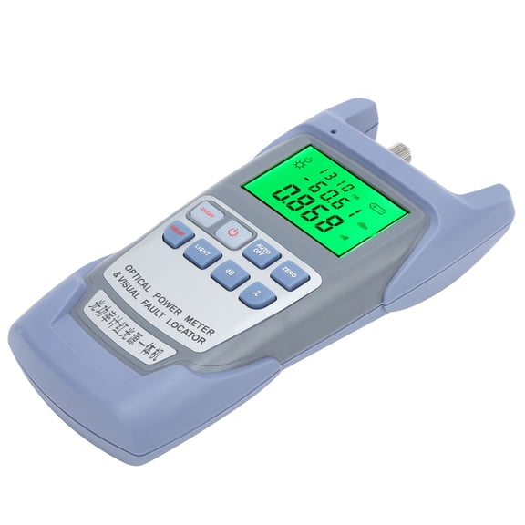 Rupoun DXP-50D Optical Power Meter Handheld Fiber Light Decay Tester Machine 5km 1MW, Network Cable Testers (8.27 inches / 21 cm)