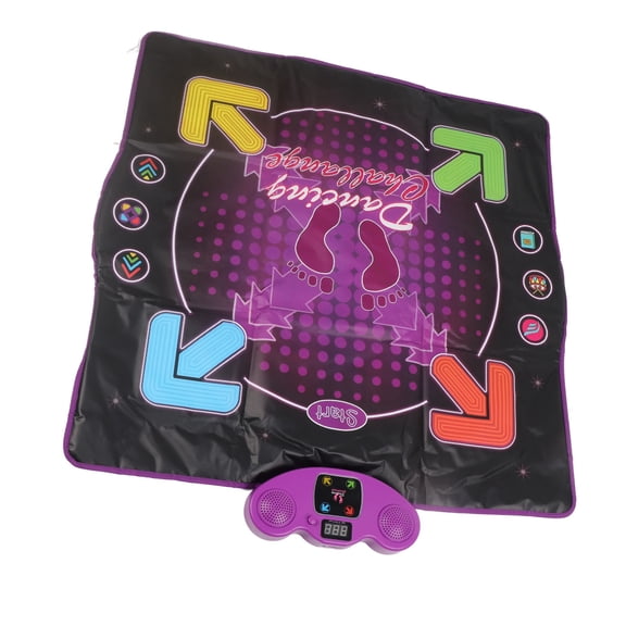 Rupoun Dance Mat for Kids, Electronic Dancing Pad Toy with 4 Game Modes, Adjustable Built-in Music Floor Game, Light Up Musical Playmat Gift for Toddlers Boys Girls, 33.5 x 35.4 inches / 85 x 90 cm