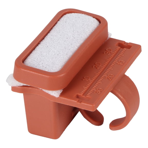 Rupoun Dental Endodontic Files Measure Ruler Oral Cleansing Tool with Finger Ring, Orange, 1.97 inches / 5 cm