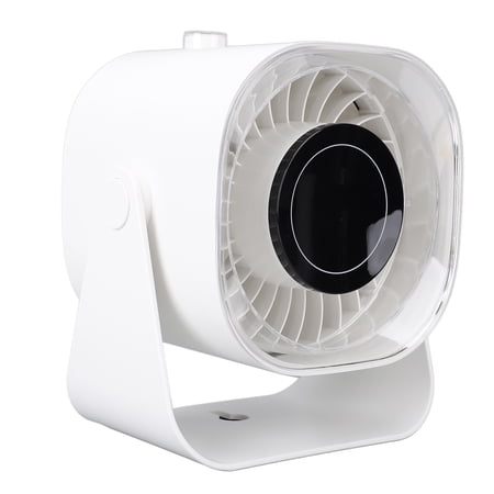 Rupoun Desk Fan 100 Speeds Digital Display 220° Adjustable Table Fan Quiet Wall Mountable Portable Rechargeable Fan for Outdoor Camping White 7.48 inches / 19 cm