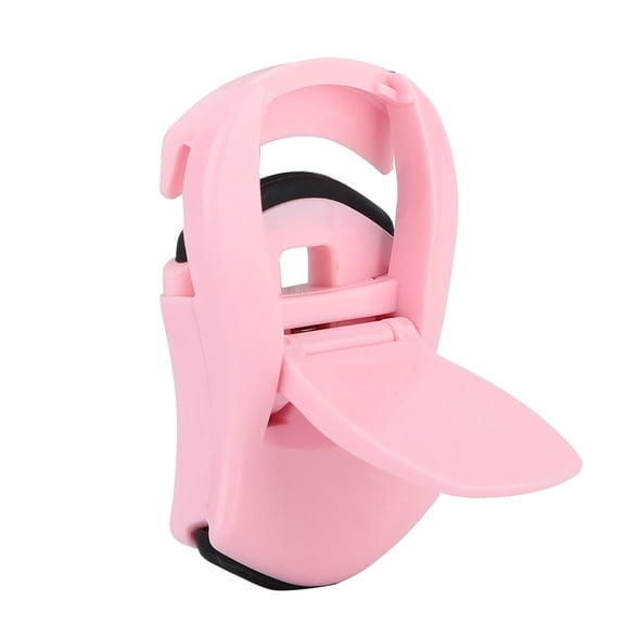 Rupoun Diamond Pink Eyelash Curler Mini Portable Lash Curling Tool with Soft Rubber Pad for Women Girls Makeup Routine (2.4 x 1.4 inches / 6 x 3.5 cm)