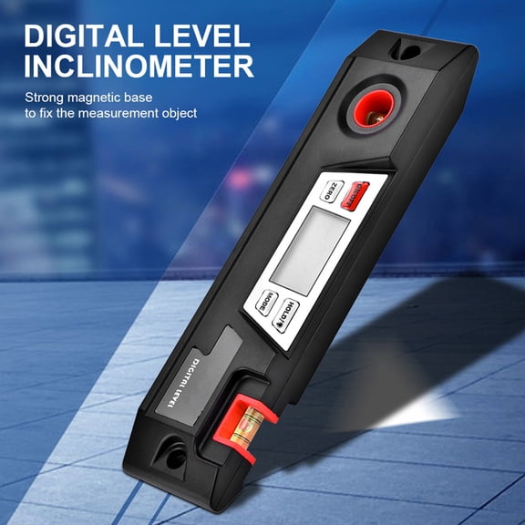 Rupoun Digital Angle Finder Gauge Bevel Box Protractor Inclinometer Bubble Level Tool