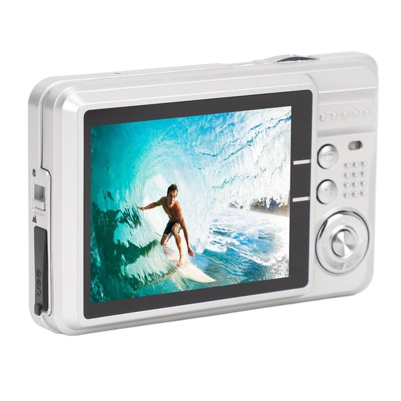 Rupoun Digital Camera 48MP 8X Digital Zoom 2.7 Inch TFT LCD Screen HD 1080P Vlogging Video Camera for Students with Carry Bag, Wrist Strap, and Rechargeable Battery, Vintage Design